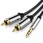 Vention Καλώδιο 3.5mm male - 2x RCA male Μαύρο 3m (056462) BCFBI - Image 4