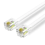 Vention Flat Τηλεφωνικό Καλώδιο RJ11 6P4C 20m Λευκό (IQBWQ)