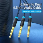 Vention Cable 6.3mm male - 2x 6.3mm male 1m BATBF - Image 2