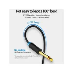 Vention Cable 2x 6.3mm male - 3.5mm male 2m Χρυσό (3656) BARHH - Image 2