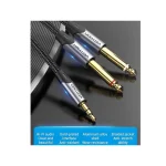 Vention Cable 2x 6.3mm male - 3.5mm male 2m Χρυσό (3656) BARHH - Image 6