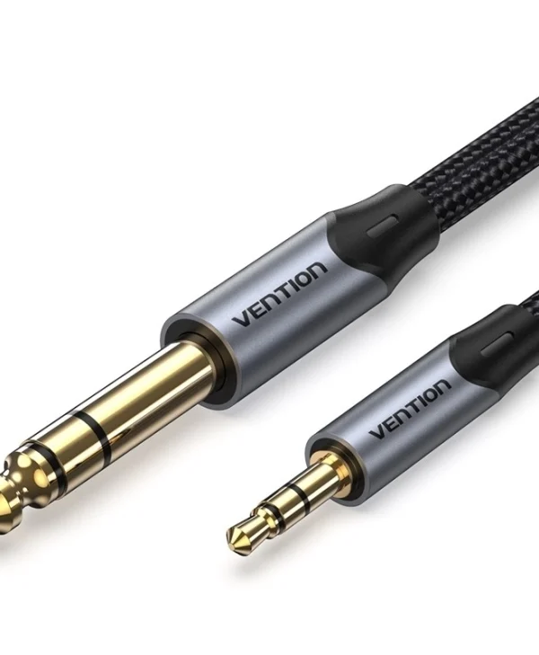 Vention Cable 6.3mm male - 3.5mm male 10m Γκρι BAUHL