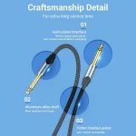 Vention Cable 6.3mm male - 6.3mm male 10m Γκρι BASHL - Image 3