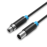 Vention Cable XLR male - XLR female Μαύρο 2m (BBFBH)