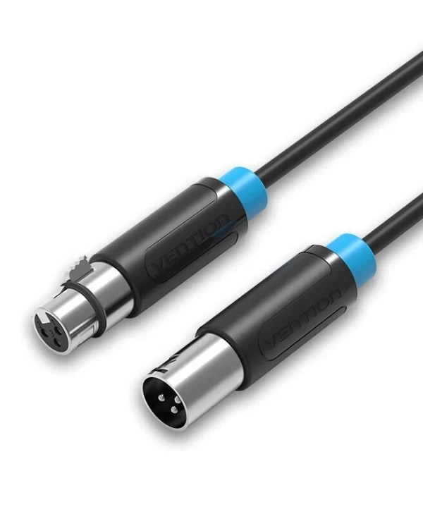 Vention Cable XLR male - XLR female Μαύρο 2m (BBFBH)