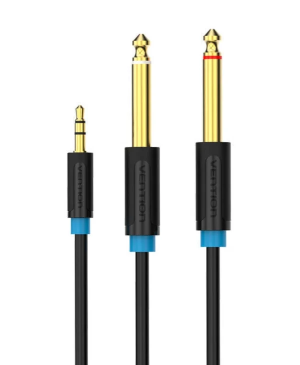 Vention Cable 2x 6.3mm male - 3.5mm male 1m (056429) BACBF