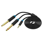 Vention Cable 2x 6.3mm male - 3.5mm male 1m (056429) BACBF - Image 2