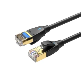 Vention S/FTP Cat.8 Καλώδιο Δικτύου Ethernet 5m Μαύρο 1τμχ IKIBJ