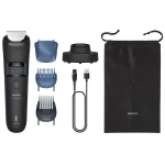 Philips Beardtrimmer 5000 Σετ Επαναφορτιζόμενης Κουρευτικής Μηχανής Μαύρο BT5780/15