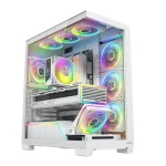 Modecom Volcano Stellar Plus ARGB 8F Midi Tower Κουτί Υπολογιστή με Πλαϊνό Παράθυρο Λευκό AT-STELLAR-PLUS-8F-ARGB-20