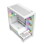 Modecom Volcano Stellar Plus ARGB 8F Midi Tower Κουτί Υπολογιστή με Πλαϊνό Παράθυρο Λευκό AT-STELLAR-PLUS-8F-ARGB-20 - Image 2