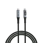 Verbatim Braided / LED USB 4 Cable USB-C male - USB-C 240W Μαύρο 1.2m 31849