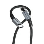 Verbatim Braided USB 2.0 Cable USB-C male - USB-C 100W Μαύρο 1.2m (31846) - Image 5