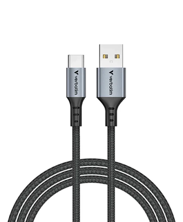 Verbatim USB 2.0 Cable USB-C male - USB-A 18W Μαύρο 1.2m 31843
