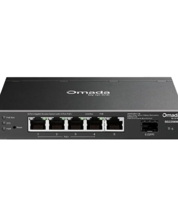 TP-LINK SG2206MP v1 Managed L2 PoE+ Switch με 6 Θύρες Gigabit (1Gbps) Ethernet και 6 SFP Θύρες