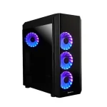 Chieftec Scorpion 3 Gaming Midi Tower Κουτί Υπολογιστή με Πλαϊνό Παράθυρο και RGB Φωτισμό Μαύρο GL-03B-UC-OP