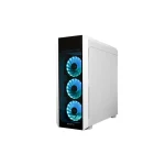 Chieftec Scorpion III Gaming Midi Tower Κουτί Υπολογιστή με Πλαϊνό Παράθυρο και RGB Φωτισμό White Edition GL-03W-OP - Image 2