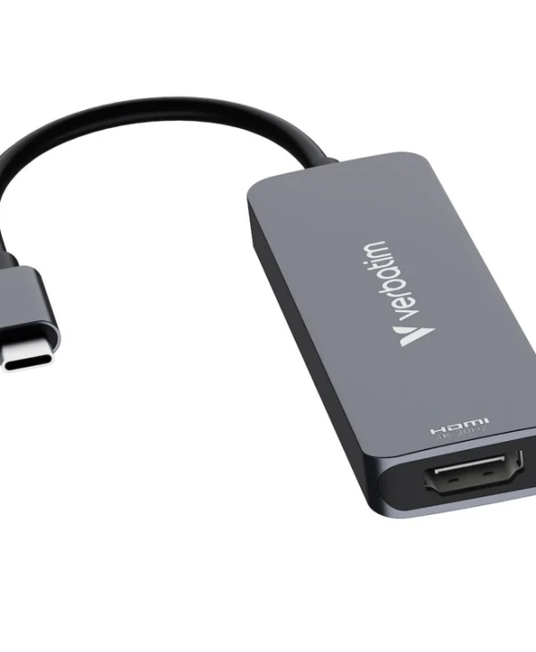 Verbatim USB-C Docking Station με HDMI 4K PD Γκρι (32155)