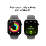 Apple Watch Series 11 Cellular Titanium 42mm Αδιάβροχο με eSIM και Παλμογράφο (Natural Titanium Case with Stone Grey Sport Band - M/L) MF8N4ZR/A - Image 4