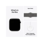 Apple Watch Series 11 Cellular Titanium 42mm Αδιάβροχο με eSIM και Παλμογράφο (Natural Titanium Case with Stone Grey Sport Band - M/L) MF8N4ZR/A - Image 5