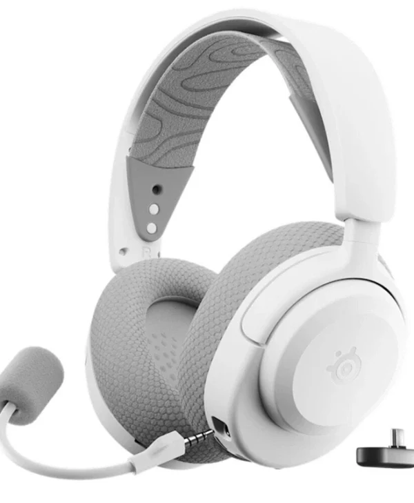 SteelSeries Arctis Nova 3P Ασύρματο Over Ear Gaming Headset με σύνδεση Bluetooth / USB Λευκό 61687