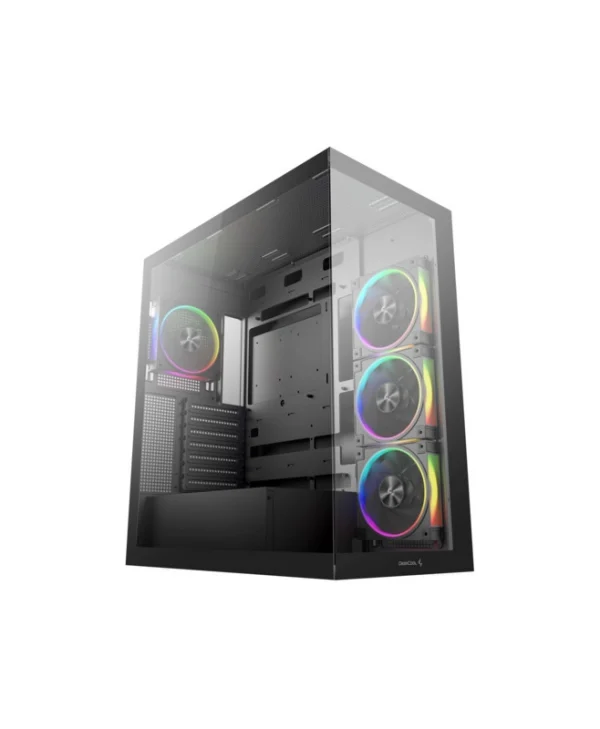 Deepcool CG580 4F V2 Gaming Midi Tower Κουτί Υπολογιστή με Πλαϊνό Παράθυρο και ARGB Φωτισμό Μαύρο R-CG580-BKADA4-G-2