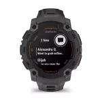 Garmin Instinct E 45mm Αδιάβροχο Smartwatch με Παλμογράφο (Black with Charcoal Band) 010-02933-00