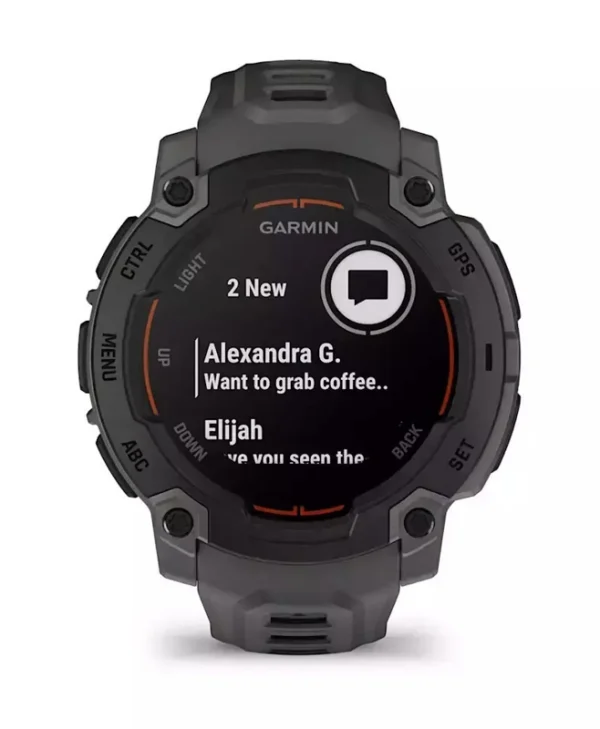 Garmin Instinct E 45mm Αδιάβροχο Smartwatch με Παλμογράφο (Black with Charcoal Band) 010-02933-00