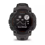 Garmin Instinct E 45mm Αδιάβροχο Smartwatch με Παλμογράφο (Black with Charcoal Band) 010-02933-00 - Image 9