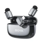 Boya Mini 2 Type-C Σετ Ασύρματο Δυναμικό Μικρόφωνο Πέτου, Clip On Δημοσιογραφικό σε Γκρι Χρώμα Space Gray BOYA mini 2-02- Gray