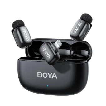 Boya mini 2 iPhone Lightning Σετ Ασύρματο Δυναμικό Μικρόφωνο Πέτου, Clip On Δημοσιογραφικό BOYA mini 2-03