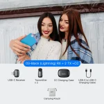 Boya mini 2 iPhone Lightning Σετ Ασύρματο Δυναμικό Μικρόφωνο Πέτου, Clip On Δημοσιογραφικό BOYA mini 2-03 - Image 2