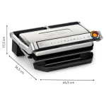 Tefal OptiGrill+ Τοστιέρα Γκριλιέρα 2000W Inox 6444115 - Image 3