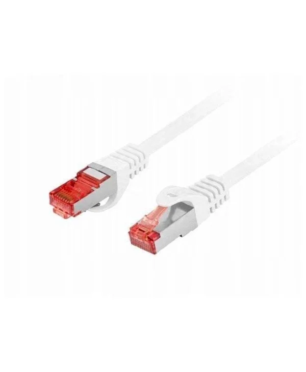 Lanberg S/FTP Cat.6 Καλώδιο Δικτύου Ethernet 0.25m Λευκό 1τμχ PCF6-10CU-0025-W