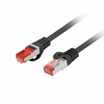 Lanberg F/UTP Cat.6 Καλώδιο Δικτύου Ethernet 0.25m Μαύρο 1τμχ PCF6-10CU-0025-BK