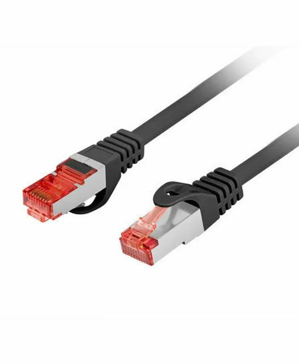 Lanberg F/UTP Cat.6 Καλώδιο Δικτύου Ethernet 0.25m Μαύρο 1τμχ PCF6-10CU-0025-BK