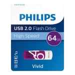 Philips Vivid Edition 64GB USB 2.0 Stick Μωβ FM64FD05B/00 - Image 4