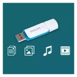 Philips Snow Edition 16GB USB 3.0 Stick Μπλε FM16FD75B/00 - Image 4