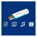 Philips Snow Edition 8GB USB 2.0 Stick Πράσινο FM08FD70B/00 - Image 9