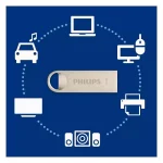 Philips Moon 16GB USB 2.0 Stick Ασημί FM16FD160B/00 - Image 6