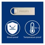 Philips Moon 16GB USB 2.0 Stick Ασημί FM16FD160B/00 - Image 7