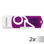 Philips Vivid Edition 64GB USB 2.0 Stick Μωβ FM64FD05D/00 - Image 3