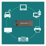 Philips Moon 128GB USB 3.1 Stick Ασημί FM12FD165B/00 - Image 7