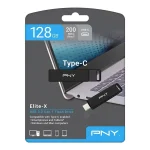 PNY 128GB USB 2.0 Stick με σύνδεση USB-C Μαύρο P-FDI128ELTXC-GE - Image 2