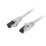 Lanberg S/FTP Cat.8.1 Καλώδιο Δικτύου Ethernet 1m Γκρι 1τμχ PCF8-10CU-0100-S