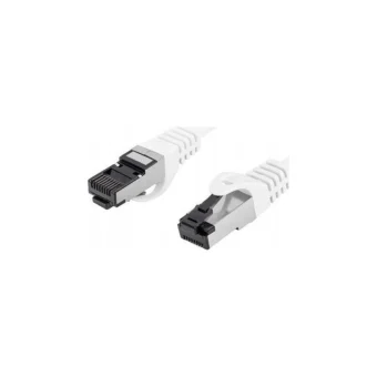 Lanberg S/FTP Cat.8.1 Καλώδιο Δικτύου Ethernet 0.25m Λευκό 1τμχ PCF8-10CU-0025-W