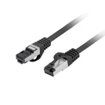 Lanberg S/FTP Cat.8.1 Καλώδιο Δικτύου Ethernet 0.25m Μαύρο 1τμχ PCF8-10CU-0025-BK