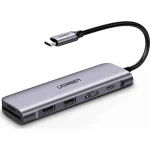 Ugreen CM195 USB-C Docking Station με HDMI 4K PD Γκρι 70411