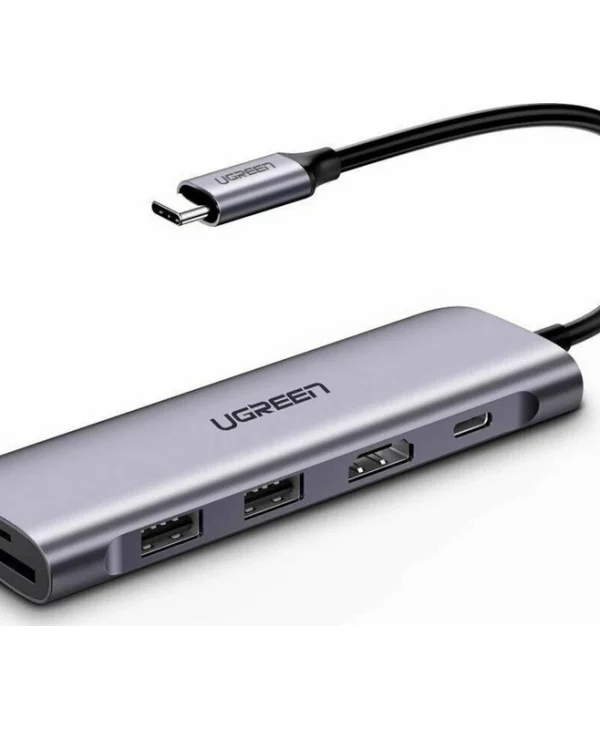 Ugreen CM195 USB-C Docking Station με HDMI 4K PD Γκρι 70411