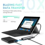 Ugreen CM195 USB-C Docking Station με HDMI 4K PD Γκρι 70411 - Image 6